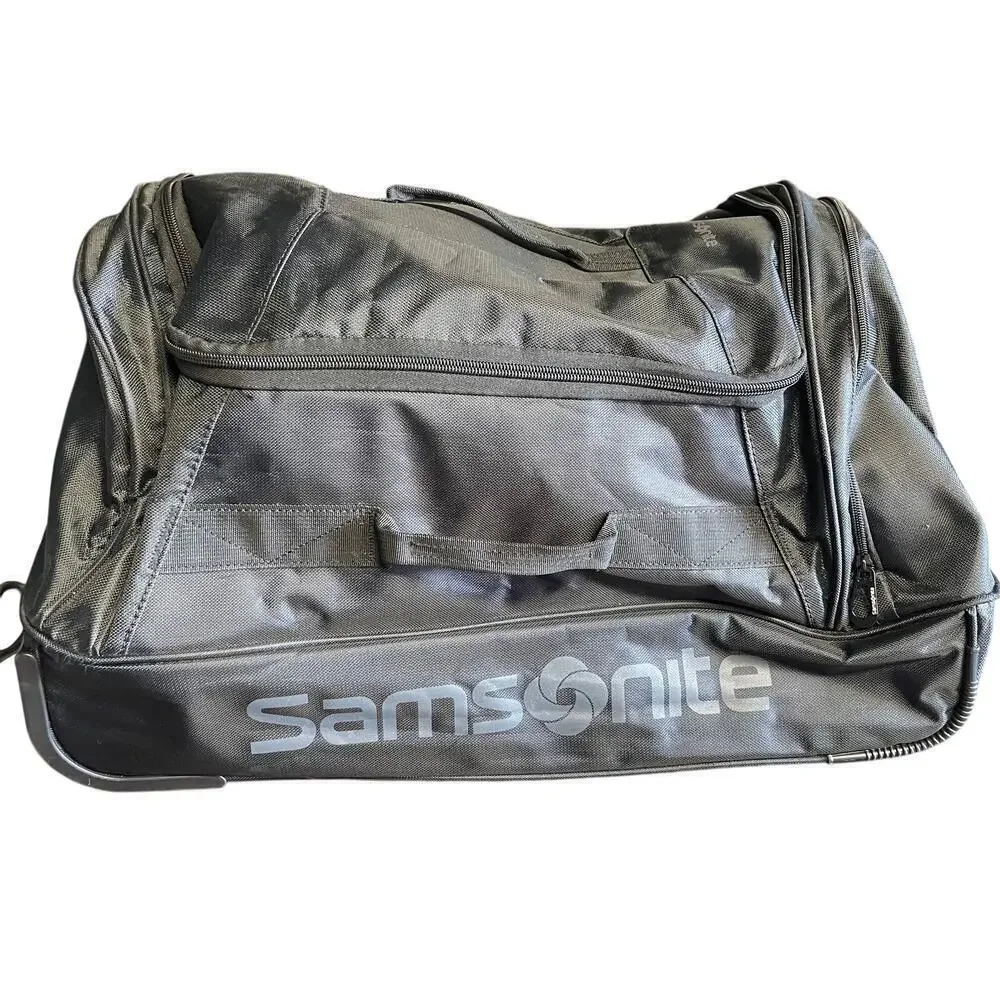 SAMSONITE Andante 2 Wheeled Rolling Duffel Bag Black 22